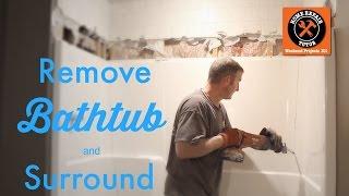 How to Remove a Fiberglass Bathtub and Surround -- by Home Repair Tutor