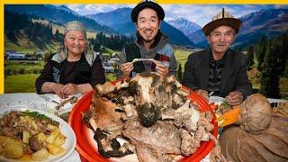Ancient Nomadic Cooking Secrets of The Kyrgyz Family  Bizarre Meat Village Food