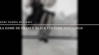 La Dame De France Black Couture Stockings