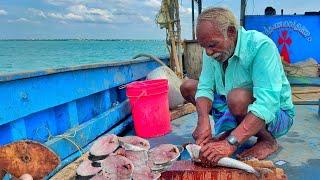  Fish Fry | கடல் மேல் சமைத்த சுவையான வஞ்சிரம் மீன் பொரியல் மிளகு ரசம்