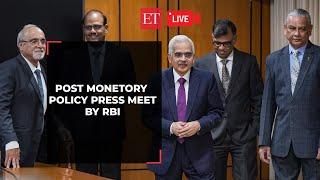 Post-Monetary Policy Press Briefing by RBI Guv Shaktikanta Das | Repo rate unchanged | Live