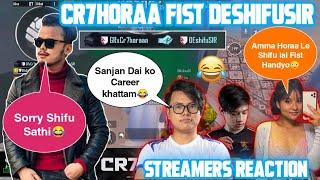 Cr7Horaa FIST DEshifuSIR  || CASTER, MAFIANINJA,WIFFEY AND MR HYOZU REACTION-AneelYT