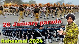 Republic Day 2024 || Republic Day rehearsal India Gate/ 26 January parade rehearsal kartavya path