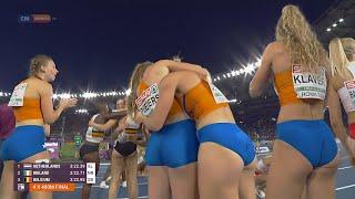 Netherlands Wins Women's 4x400m Relay Final | ROMA 2024 Athletics