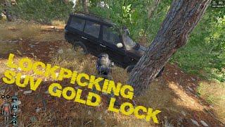 SCUM - LOCKPICKING GOLD LOCK ON BLACK SUV TRUCK