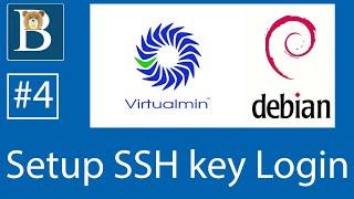 #4 Setup SSH Authentication using Git Bash on Windows - Virtualmin tutorial on Debian 10