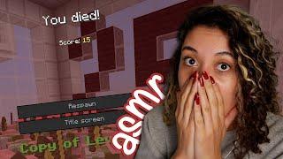 ASMR Minecraft | 30 Ways to Die (sensitive whispers, mouth sounds) (Minecraft Map) #sleepaid