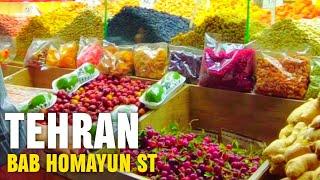 IRAN - SUMMER NIGHTS LIFE - Walking tour in Bab Homayoun Street, Tehran 2022 - Iran Vlog