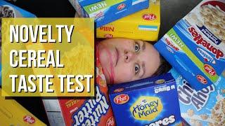 Blindfold Novelty Cereal Taste Test! - Elyse Explosion