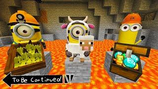 I found real MINIONS in Minecraft! Chasing a BANANA - Gameplay - Animation