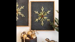 DIY Dollar Tree Light Up Snowflake Wall Art