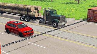 Car Vs Chain ◀️ BeamNG.drive