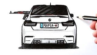 Draw BMW car | Drawing lessons