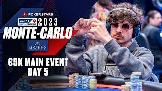 EPT Monte-Carlo 2023: €5,300 Main Event Day 5 Livestream ️ PokerStars