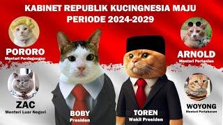 BOCOR! Boby Presiden & Pororo Menteri ! Prediksi Susunan Kabinet Indonesia Prabowo Versi Kucing