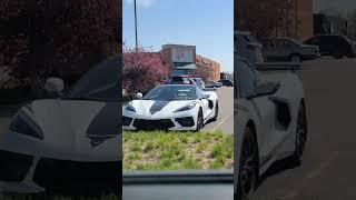 Car spotting in Kansas #arcticvette #corvette #ferrari