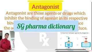 Antagonist // Definition in Hindi // Agonist & Antagonist // SG Pharma