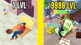Idle Tramp! MAX LEVEL TRAMP EVOLUTION! Gameplay Android
