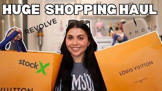 HUGE shopping haul | StockX, Louis Vuitton, Sephora, Revolve & more! 2024!