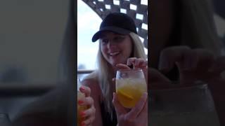 Someone else's lipstick on your glass! Ew! | Trying drinks at Royalton CHIC Cancun