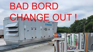 HVACR- Munters RTU Bad Boad Change Out and a Disconnected Door Switch