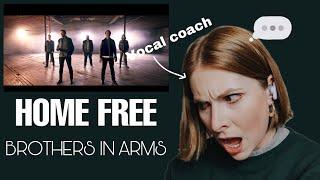 Danielle Marie sings reacts to Home Free-Brothers in arms