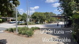 UQ St Lucia to Woolloongabba - 4K Walking Tour