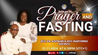 Prayer Meeting Live | Revs. Dr. & Mrs. Adewumi Maryjones Adewuyi | 22-11-2024