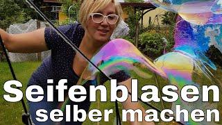 Riesenseifenblasen selber machen: mein Rezept [DIY]