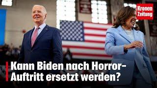 Kann Biden nach Horror-Auftritt ersetzt werden? | krone.tv NEWS