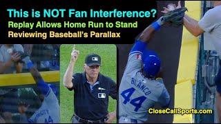 How is that not Fan Interference? Rockies-Royals Home Run Stands Due to Parallax: A Scientific Proof