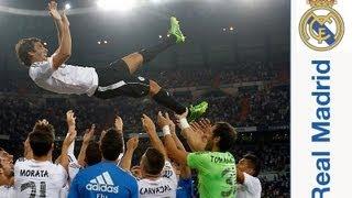 Así fue el homenaje a Raúl González en el Santiago Bernabéu