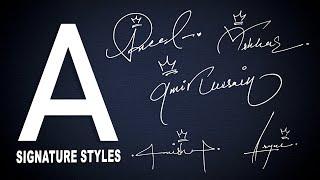 A signature Styles | Signature for my Name Start with A | Signature of A