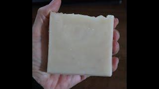 HOT PROCESS - Baby Bar/Shaving Bar Soap for Sensitive Skin - Making, Cutting and Lather Test!