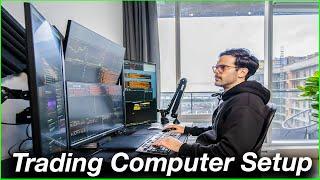 Best Day Trading & Productivity Computer Setup 2024 -Vertical & Horizontal Monitors