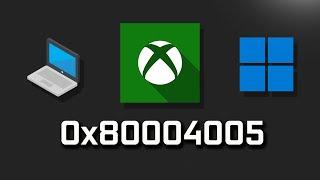 FIX Xbox App Game Pass Login Error 0x80004005 We Couldn't Sign You In To Xbox Live Windows 11/10 PC