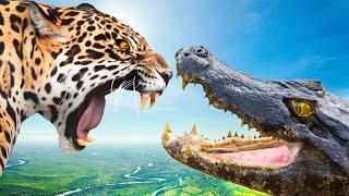 Jaguar vs Caiman - Ultimate Showdown!