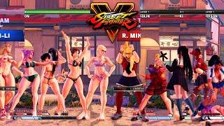 Street Fighter V AE Kolin/Sakura/Ibuki/Poison/Chun Li vs R. Mika/Cammy/Menat/Juri/Laura PC Mod