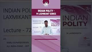 7th Edition of Laxmikanth | Indian Polity | Babu G | AIR - 337 | StudyIQ IAS English