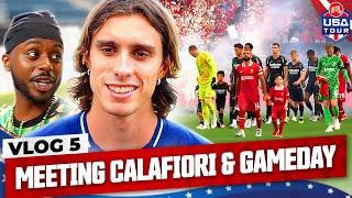 Behind The Scenes At Calafiori's First Day & Liverpool vs Arsenal! | Vlog 5 | USA Tour 2024