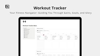 Build a Powerful Gym/Fitness/Workout Tracker in Notion: Full Step by Step Tutorial + Free Template
