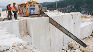 Modern Stone Mining Technology || Fastest Marble Mining Heavy Equipment || Machinery Magazine