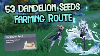 Efficient Dandelion Farming Routes (All 53) - Genshin Impact