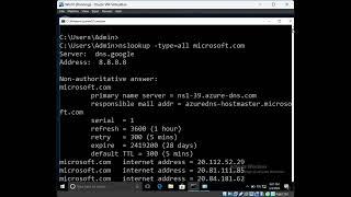 NSLOOKUP command | Check DNS info