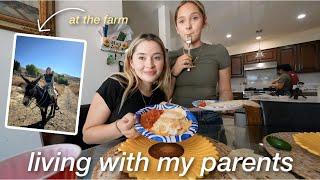 a day in my life *living with my parents* | cleaning, shopping, tacos