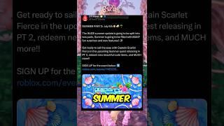 ‼️SNEAK PEEK! SUMMER UPDATE PART 2 RELEASE DATE! #dresstoimpress #dti #roblox #dresstoimpressroblox