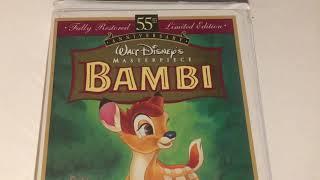 Walt Disney * 55th Anniversary * Masterpiece * Bambi * VHS Movie Collection