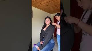 Este fue el resultado final del Cambio de Look , para la graduación de Diana 