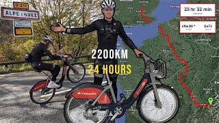 I took a Boris Bike 1100km to Alpe D'Huez *and back in 24 hours!*