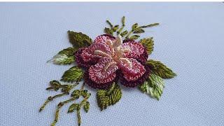 New Amazing Design - Dimensional Hibiscus Flower Embroidery